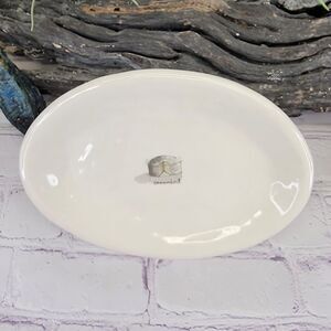 Crate & Barrel Camembert Cheese Oval Serving Plate (See also Jack and Cheddar)